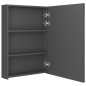 vidaXL Armadietto Bagno con Specchio e LED Grigio 50x13x70 cm vidaXL Armadietto Bagno con Specchio e LED Grigio 50x13x70 cm
