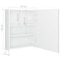 vidaXL Armadietto Bagno con Specchio e LED Bianco Lucido 50x14x60 cm vidaXL Armadietto Bagno con Specchio e LED Bianco Lucido 50x14x60 cm
