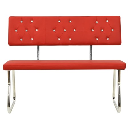 vidaXL Panca 110 cm Rossa in Similpelle
