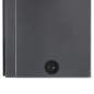 vidaXL Armadietto Bagno con Specchio e LED Grigio Lucido 50x14x60 cm