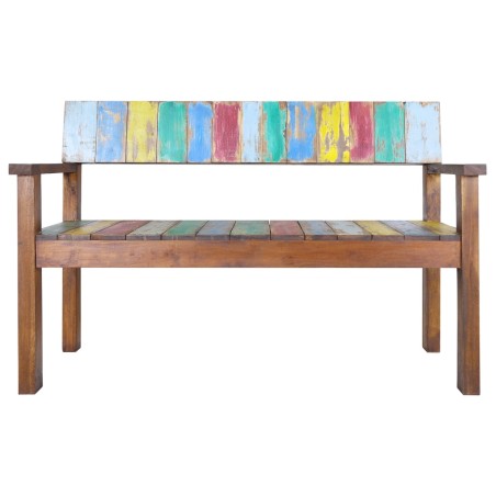 vidaXL Panca 115 cm in Legno Massello di Recupero
