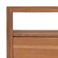 vidaXL Mobile Porta TV con Ruote 110x30x40cm in Legno Massello di Teak vidaXL Mobile Porta TV con Ruote 110x30x40cm in Legno Massello di Teak