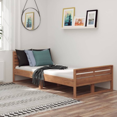 vidaXL Giroletto in Legno Massello di Teak 100x200 cm