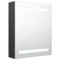 vidaXL Armadietto Bagno con Specchio e LED Antracite 50x14x60 cm vidaXL Armadietto Bagno con Specchio e LED Antracite 50x14x60 cm