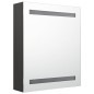vidaXL Armadietto Bagno con Specchio e LED Antracite 50x14x60 cm vidaXL Armadietto Bagno con Specchio e LED Antracite 50x14x60 cm