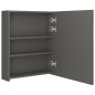 vidaXL Armadietto Bagno con Specchio e LED Antracite 50x14x60 cm vidaXL Armadietto Bagno con Specchio e LED Antracite 50x14x60 cm
