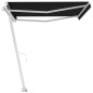 Tenda Sole Retrattile Manuale Autoportante 450x350 cm Antracite Tenda Sole Retrattile Manuale Autoportante 450x350 cm Antracite