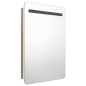 vidaXL Armadietto Bagno con Specchio e LED Bianco e Rovere 60x11x80 cm vidaXL Armadietto Bagno con Specchio e LED Bianco e Rovere 60x11x80 cm