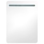 vidaXL Armadietto Bagno con Specchio e LED Bianco e Rovere 60x11x80 cm vidaXL Armadietto Bagno con Specchio e LED Bianco e Rovere 60x11x80 cm