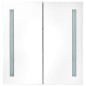 vidaXL Armadietto Bagno con Specchio e LED Grigio Cemento 62x14x60 cm vidaXL Armadietto Bagno con Specchio e LED Grigio Cemento 62x14x60 cm