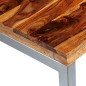 vidaXL Tavolo Scrivania in Legno Massello di Sheesham Gambe Acciaio vidaXL Tavolo Scrivania in Legno Massello di Sheesham Gambe Acciaio