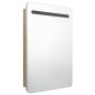 vidaXL Armadietto Bagno con Specchio e LED Rovere 60x11x80 cm vidaXL Armadietto Bagno con Specchio e LED Rovere 60x11x80 cm