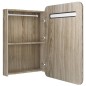 vidaXL Armadietto Bagno con Specchio e LED Rovere 60x11x80 cm vidaXL Armadietto Bagno con Specchio e LED Rovere 60x11x80 cm