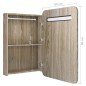 vidaXL Armadietto Bagno con Specchio e LED Rovere 60x11x80 cm vidaXL Armadietto Bagno con Specchio e LED Rovere 60x11x80 cm
