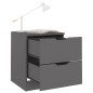 vidaXL Comodini 2 pz Grigi 40x40x50 cm in Truciolato vidaXL Comodini 2 pz Grigi 40x40x50 cm in Truciolato