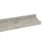 vidaXL Mensole da Parete 2 pz Grigio Cemento 80x9x3 cm vidaXL Mensole da Parete 2 pz Grigio Cemento 80x9x3 cm