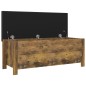 vidaXL Cassapanca con Cuscino Rovere Fumo 105x40x45cm in Truciolato vidaXL Cassapanca con Cuscino Rovere Fumo 105x40x45cm in Truciolato