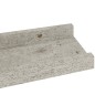 vidaXL Mensole da Parete 2 pz Grigio Cemento 40x9x3 cm vidaXL Mensole da Parete 2 pz Grigio Cemento 40x9x3 cm