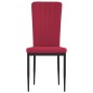 vidaXL Sedie da Pranzo 4 pz Rosso Vino in Velluto vidaXL Sedie da Pranzo 4 pz Rosso Vino in Velluto