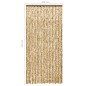 Zanzariera Beige e Marrone 100x220 cm Ciniglia