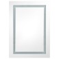 vidaXL Armadietto Bagno con Specchio e LED Bianco e Rovere 50x13x70 cm vidaXL Armadietto Bagno con Specchio e LED Bianco e Rovere 50x13x70 cm