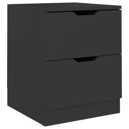 vidaXL Comodino Nero 40x40x50 cm in Truciolato