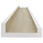 vidaXL Mensole da Parete 4 pz Bianche e Rovere Sonoma 80x9x3 cm vidaXL Mensole da Parete 4 pz Bianche e Rovere Sonoma 80x9x3 cm