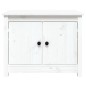 Tavolino da Salotto Bianco 71x49x55cm in Legno Massello di Pino Tavolino da Salotto Bianco 71x49x55cm in Legno Massello di Pino
