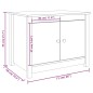 Tavolino da Salotto Bianco 71x49x55cm in Legno Massello di Pino Tavolino da Salotto Bianco 71x49x55cm in Legno Massello di Pino