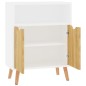vidaXL Credenza Bianca e Rovere Sonoma 60x30x72 cm in Truciolato vidaXL Credenza Bianca e Rovere Sonoma 60x30x72 cm in Truciolato