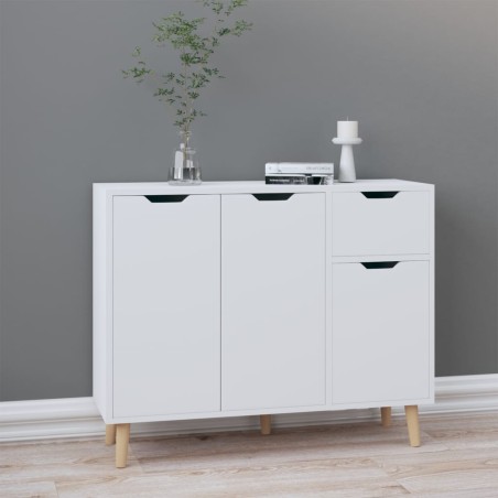 vidaXL Credenza Bianca 90x30x72 cm in Truciolato