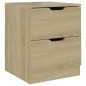 vidaXL Comodino Rovere Sonoma 40x40x50 cm in Truciolato vidaXL Comodino Rovere Sonoma 40x40x50 cm in Truciolato