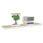 vidaXL Scaffale a Parete Rovere e Bianco 120x23,5x3,8 cm in MDF vidaXL Scaffale a Parete Rovere e Bianco 120x23,5x3,8 cm in MDF