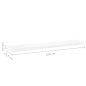 vidaXL Scaffale a Parete Rovere e Bianco 120x23,5x3,8 cm in MDF vidaXL Scaffale a Parete Rovere e Bianco 120x23,5x3,8 cm in MDF