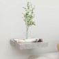 vidaXL Scaffale a Parete Grigio Cemento 23x23,5x3,8 cm in MDF vidaXL Scaffale a Parete Grigio Cemento 23x23,5x3,8 cm in MDF
