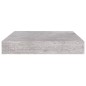vidaXL Scaffale a Parete Grigio Cemento 23x23,5x3,8 cm in MDF vidaXL Scaffale a Parete Grigio Cemento 23x23,5x3,8 cm in MDF
