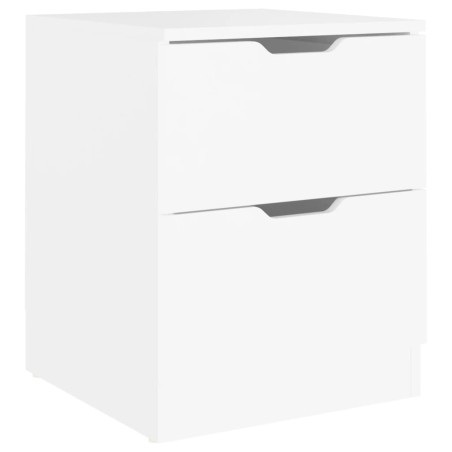 vidaXL Comodino Bianco 40x40x50 cm in Truciolato