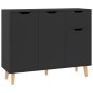 vidaXL Credenza Nero Lucido 90x30x72 cm in Truciolato