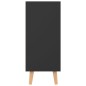 vidaXL Credenza Nero Lucido 90x30x72 cm in Truciolato