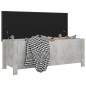 vidaXL Cassapanca con Cuscino Grigio Cemento 105x40x45cm in Truciolato