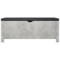 vidaXL Cassapanca con Cuscino Grigio Cemento 105x40x45cm in Truciolato