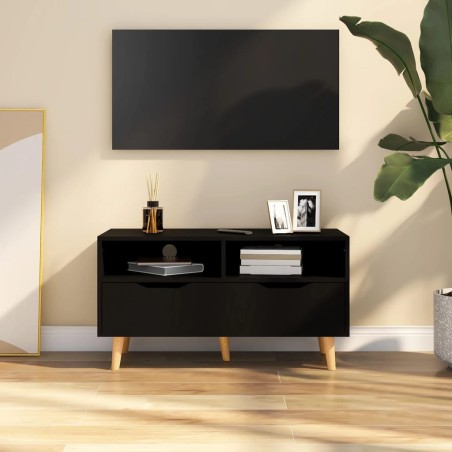 vidaXL Mobile TV Nero 90x40x48,5 cm in Truciolato