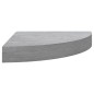 vidaXL Mensola Angolare Grigio Cemento 25x25x3,8 cm in MDF vidaXL Mensola Angolare Grigio Cemento 25x25x3,8 cm in MDF