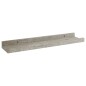 vidaXL Mensole da Parete 4 pz Grigio Cemento 40x9x3 cm