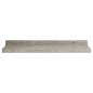 vidaXL Mensole da Parete 4 pz Grigio Cemento 40x9x3 cm
