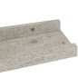 vidaXL Mensole da Parete 4 pz Grigio Cemento 40x9x3 cm