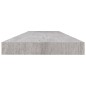 vidaXL Scaffale a Parete Grigio Cemento 120x23,5x3,8 cm in MDF vidaXL Scaffale a Parete Grigio Cemento 120x23,5x3,8 cm in MDF