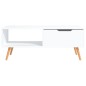 vidaXL Tavolino da Caffè Bianco 100x49,5x43 cm in Truciolato vidaXL Tavolino da Caffè Bianco 100x49,5x43 cm in Truciolato