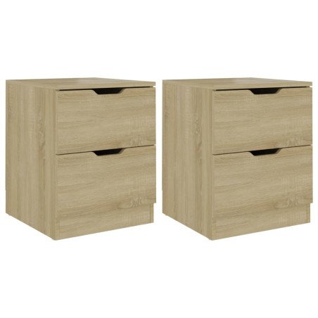 vidaXL Comodini 2 pz Rovere Sonoma 40x40x50 cm in Truciolato