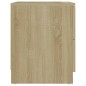 vidaXL Comodini 2 pz Rovere Sonoma 40x40x50 cm in Truciolato